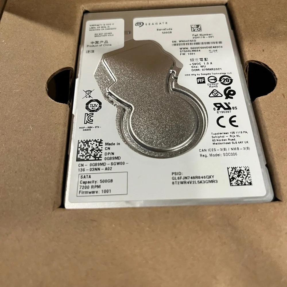 Seagate BarraCuda Pro 500GB Internal Hard Drive Performance HDD – 2.5 Inch $70 - Picture 3 of 6